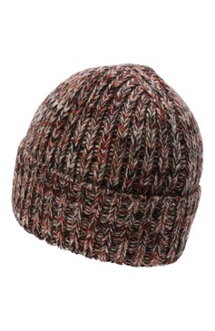 Женская шапка из кашемира и шерсти CHLOÉ коричневого цвета, арт. CHC21WMB03630 | Фото 3 (Материал: Текстиль, Кашемир, Шерсть)