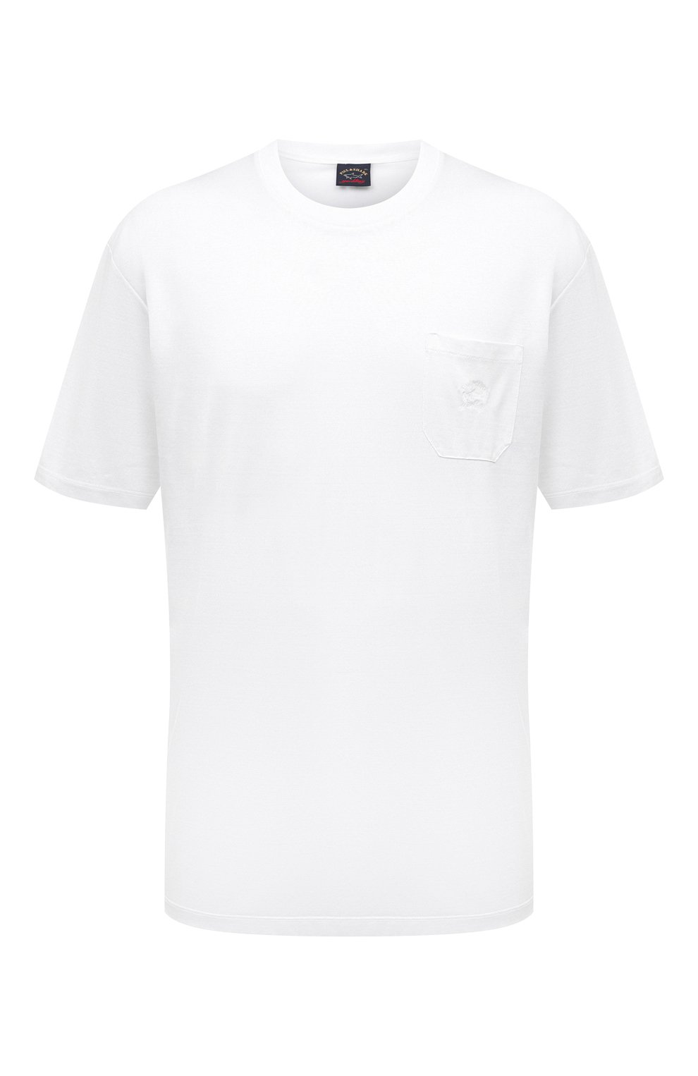 Хлопковая футболка Paul&Shark C0P1011/3XL-6XL, цвет белый, размер 56