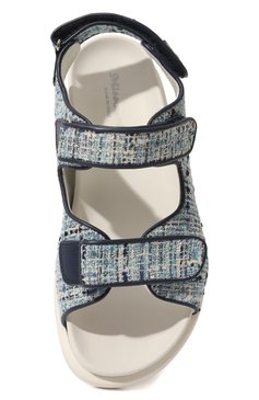 Детские текстильные сандалии MISSOURI синего цвета, арт. 56422 D/35-41 | Фото 4 (Материал внешний: Текстиль; Материал внутренний: Натуральная кожа; Материал сплава: Проставлено; Нос: Не проставлено)