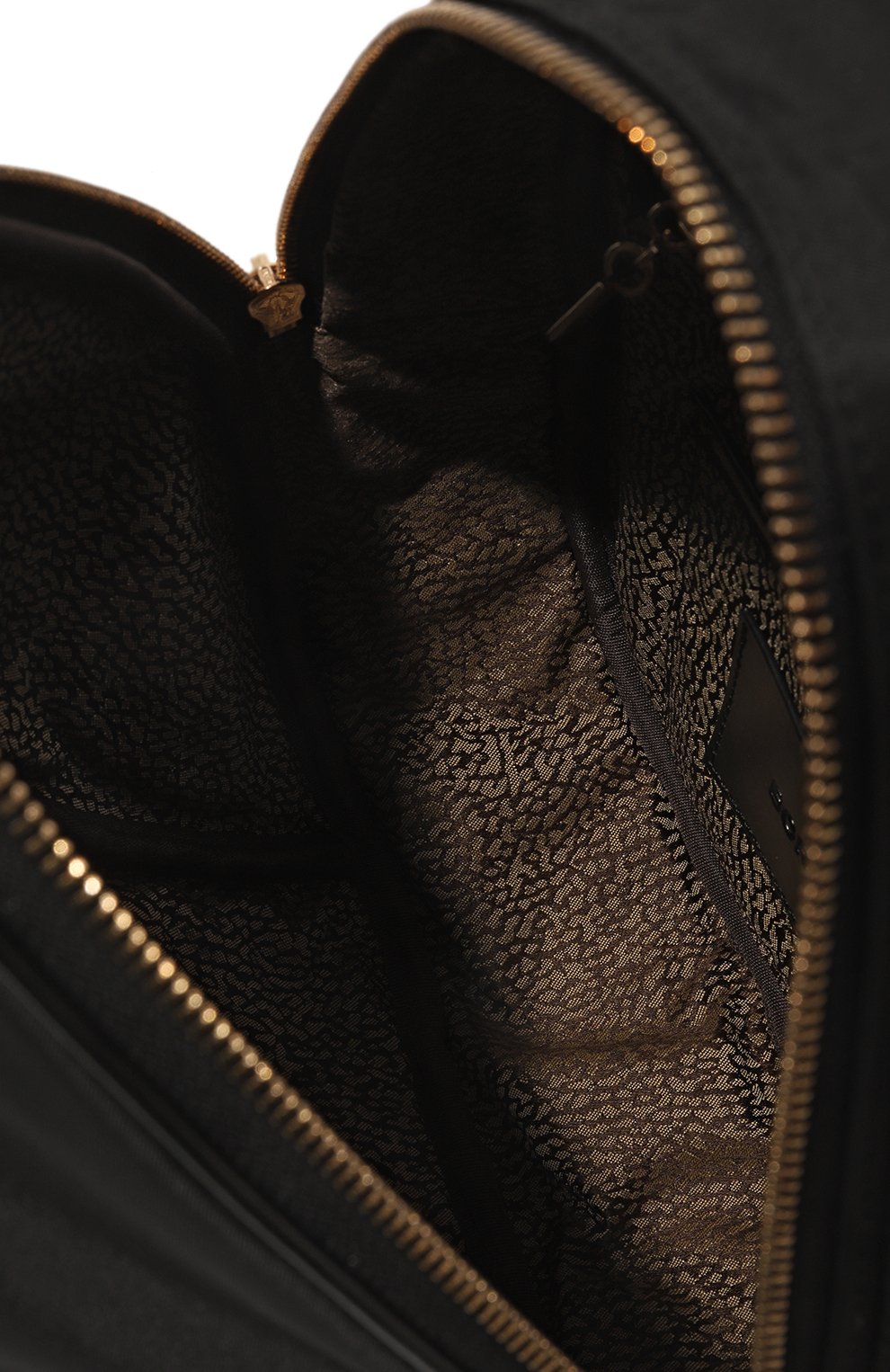 Женский рюкзак 011 BORBONESE черного цвета, арт. 924287 | Фото 5 (Размер: medium; Материал сплава: Проставлено; Материал: Текстиль; Драгоценные камни: Проставлено; Стили: Кэжуэл)