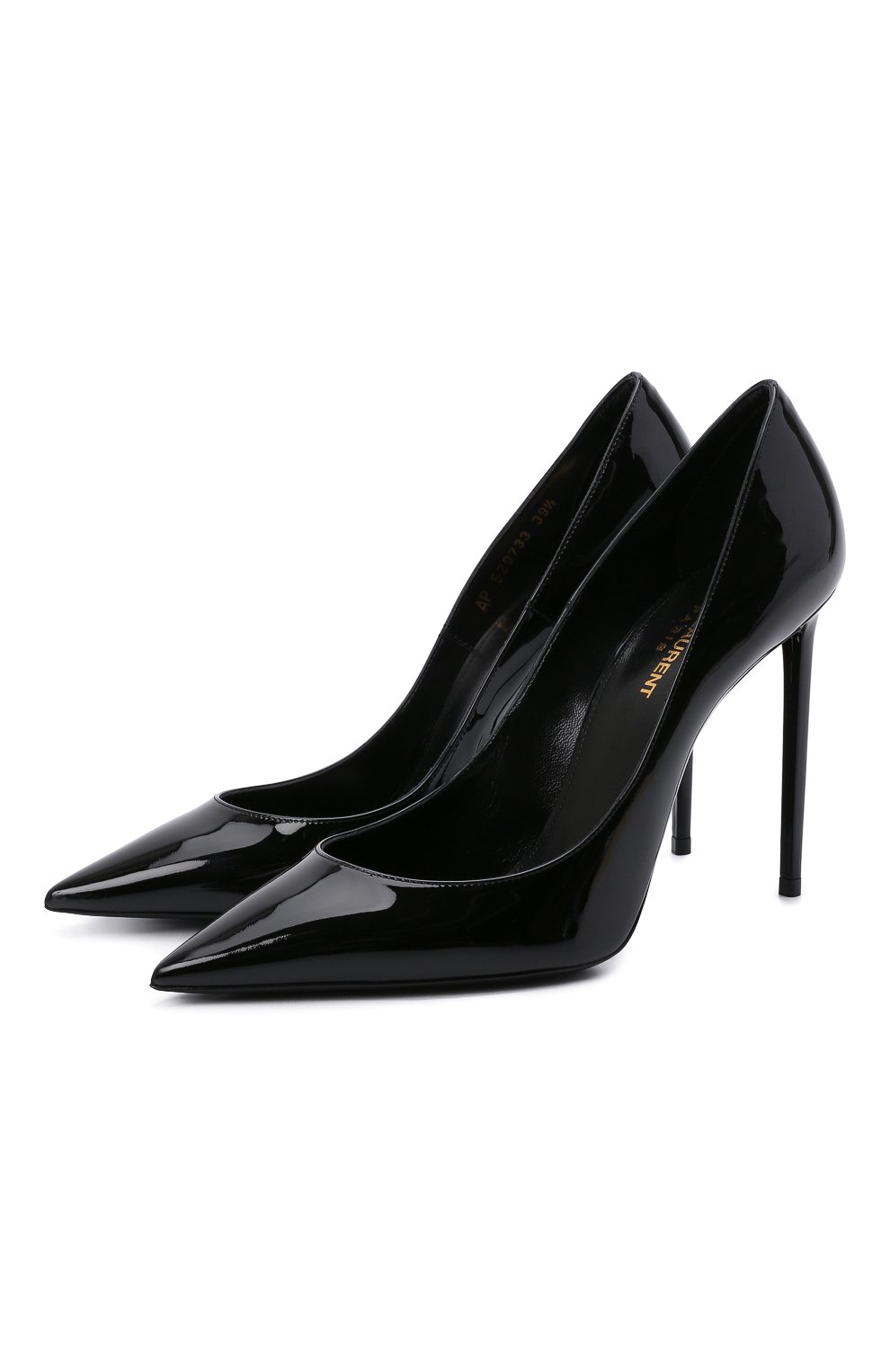 Женские черные лаковые туфли zoe SAINT LAURENT купить в интернет-магазинеЦУМ, арт. 529733/0NP00