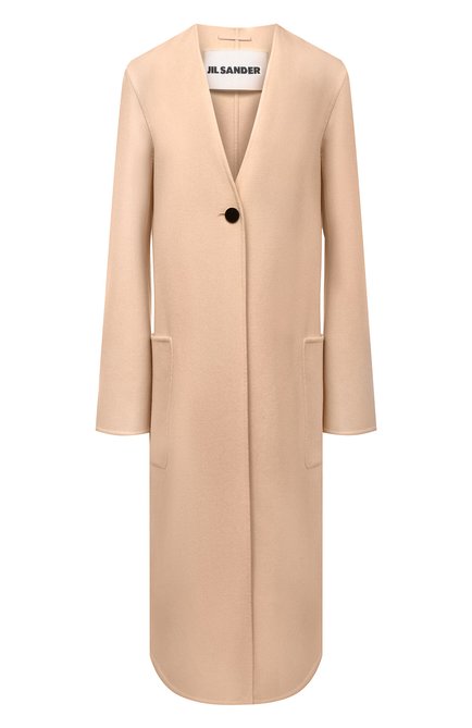 Женское кашемировое пальто JIL SANDER бежевого цвета по цене 480000 руб., арт. JSPT120584-WT100903 | Фото 1