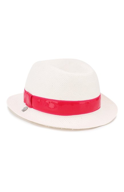 Детская соломенная шляпа SIMONETTA белого цвета, арт. 1K0276/KX310 | Фото 1 (Материал: Растительное волокно; Статус проверки: Требуются правки, Проверена категория)