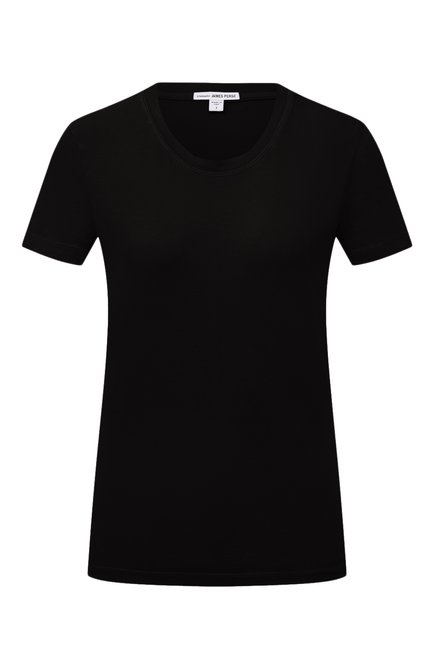 Женская хлопковая футболка JAMES PERSE черного цвета по цене 9950 руб., арт. WLJ3114 | Фото 1