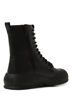 Мужские кожаные ботинки BALLY черного цвета, арт. MSB04G/VT012 | Фото 5 (Каблук высота: Высокий; Материал утеплителя: Натуральный мех; Мужское Кросс-КТ: Ботинки-обувь, зимние ботинки; Материал сплава: Проставлено; Подошва: Плоская; Драгоценные камни: Проставлено)