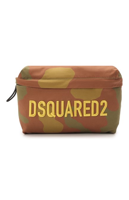 Детская поясная сумка DSQUARED2 хаки цвета, арт. DQ0909-D0038 | Фото 1 (Материал: Текстиль)