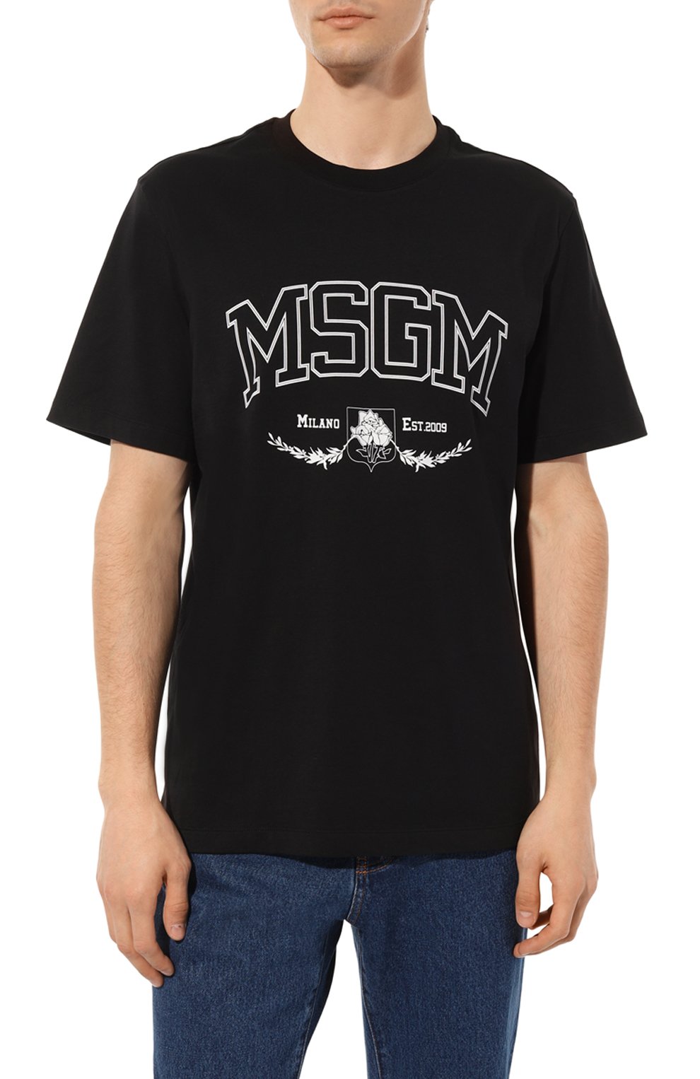 Хлопковая футболка MSGM  3540MM104/237798 Фото 3