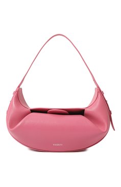 Женская сумка fortune cookie mini YUZEFI розового цвета, арт. YUZAW22-HB-FM-27 | Фото 1 (Сумки-технические: Сумки top-handle; Материал: Натуральная кожа; Материал сплава: Проставлено; Размер: mini; Драгоценные камни: Проставлено)