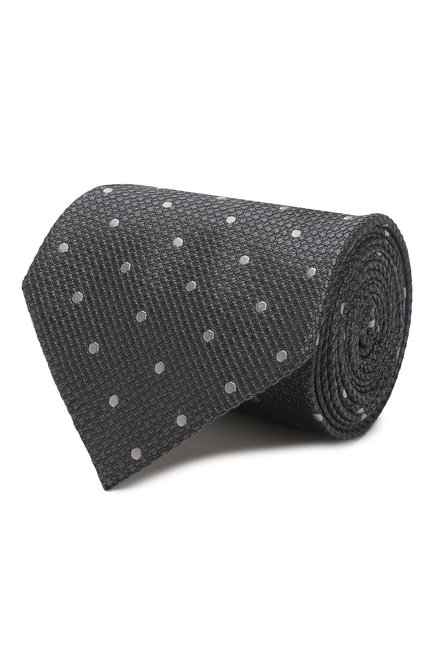 Мужской шелковый галстук TOM FORD серого цвета по цене 23950 руб., арт. 7TF09/XTF | Фото 1