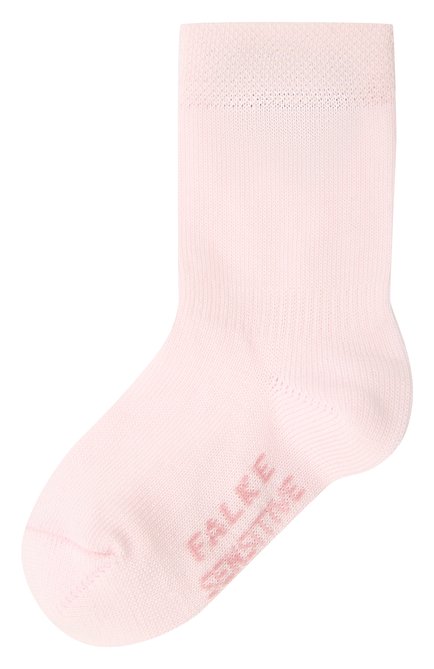 Детские хлопковые носки FALKE светло-розового цвета, арт. 10626 | Фото 1 (Материал: Текстиль, Хлопок; Статус проверки: Проверена категория)
