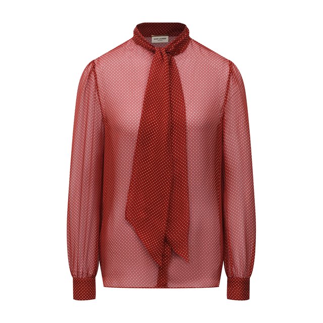 Шелковая блузка Saint Laurent 650232/Y6C06