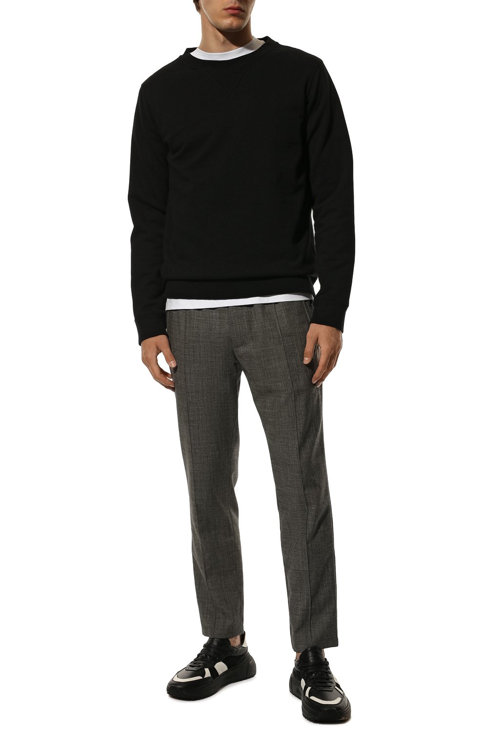 Брюки из шерсти и хлопка Dolce & Gabbana  GYACET/FUCDJ Фото 2