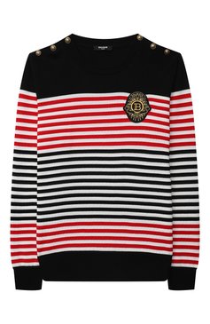 Детский пуловер BALMAIN разноцветного цвета, арт. 6O9510 | Фото 1 (Рукава: Длинные; Мальчики Кросс-КТ: Пуловер-одежда; Региональные ограничения белый список (Axapta Mercury): RU; Ростовка одежда: 10 - 11 лет | 140 - 146см, 12 лет | 152 см, 13 - 15 лет | 158 см, 8 лет | 128 см)