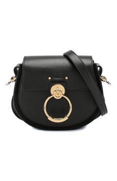 Женская сумка tess small CHLOÉ черного цвета, арт. CHC18WS153A37 | Фото 6 (Сумки-технические: Сумки через плечо, Сумки top-handle; Материал: Натуральная кожа; Ремень/цепочка: На ремешке; Размер: small; Статус проверки: Проверена категория)
