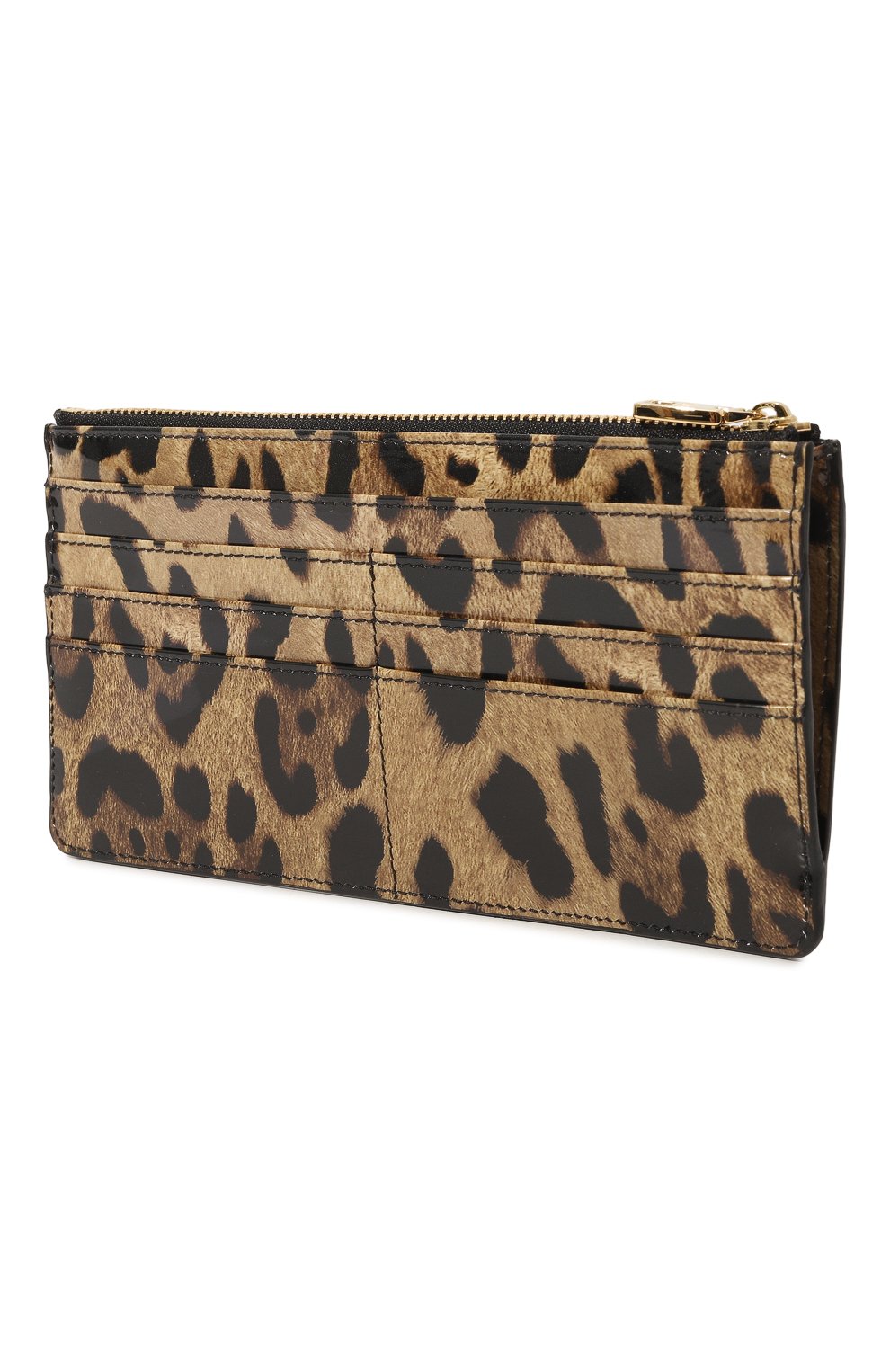Женский кожаный футляр для кредитных карт DOLCE & GABBANA леопардового цвета, арт. BI1265/AM568 | Фото 2 (Материал: Натуральная кожа)