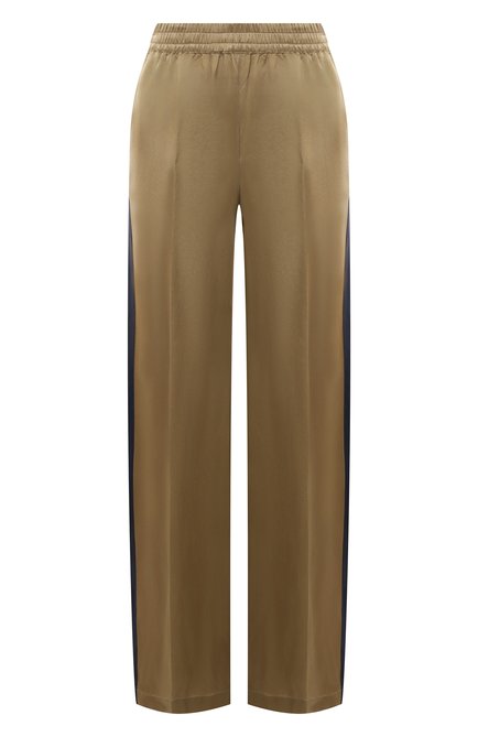 Женские брюки из вискозы ASPESI хаки цвета, арт. 0168/C328 | Фото 1 (Длина (брюки, джинсы): Стандартные; Материал сплава: Проставлено; Драгоценные камни: Проставлено; Материал внешний: Вискоза)
