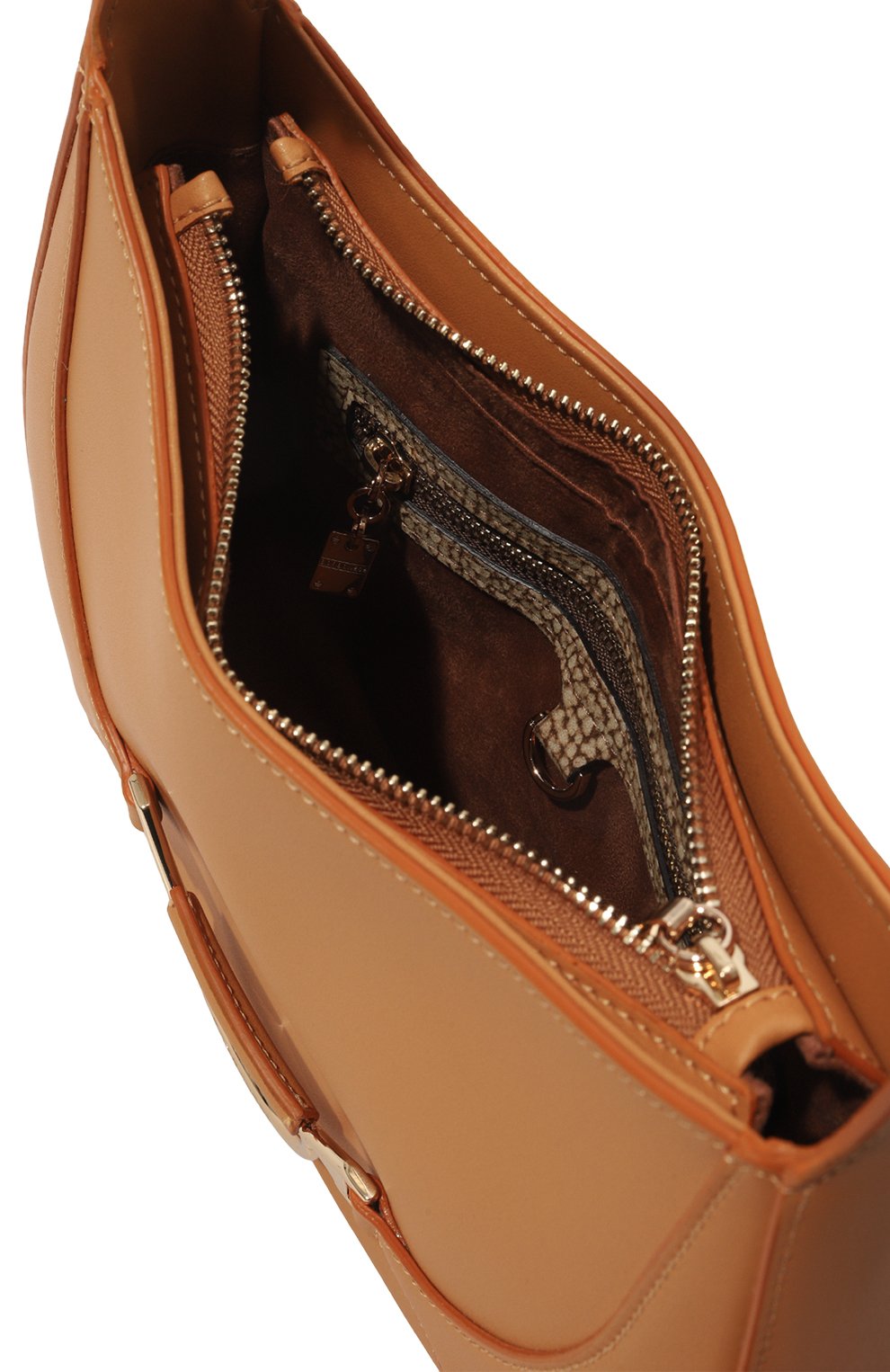 Женская сумка 110 small BORBONESE светло-коричневого цвета, арт. 923021 | Фото 5 (Сумки-технические: Сумки top-handle; Материал: Натуральная кожа)