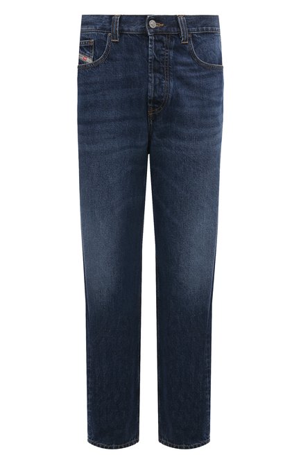 Мужские джинсы DIESEL темно-синего цвета, арт. A03564/09I27 | Фото 1 (Длина (брюки, джинсы): Стандартные; Материал внешний: Хлопок; Материал сплава: Проставлено; Драгоценные камни: Проставлено)