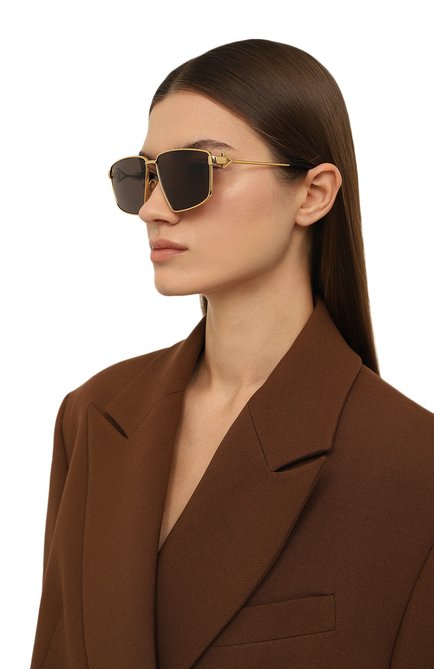 Женские солнцезащитные очки BOTTEGA VENETA черного цвета, арт. BV1223S 002 | Фото 2 (Нос: Не проставлено; Региональные ограничения белый список (Axapta Mercury): Не проставлено)