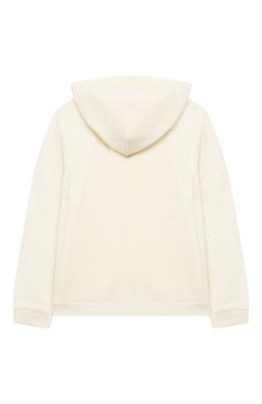 Детский шерстяная толстовка ERMANNO SCERVINO бежевого цвета, арт. 47I FL14 PAS/4-8 | Фото 2 (Материал внешний: Шерсть; Рукава: Длинные; Девочки Кросс-КТ: Толстовка-одежда; Региональные ограничения белый список (Axapta Mercury): RU; Ростовка одежда: 4 года | 104 см, 6 лет | 116 см, 8 лет | 128 см)