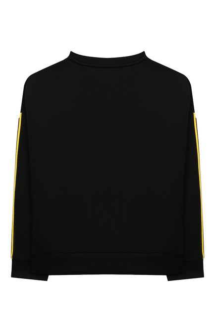 Детский хлопковый свитшот KARL LAGERFELD KIDS черного цвета, арт. Z25354 | Фото 2 (Материал внешний: Синтетический материал; Рукава: Длинные; Мальчики Кросс-КТ: Свитшот-одежда)
