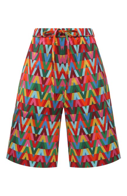 Женские хлопковые шорты VALENTINO разноцветного цвета по цене 108000 руб., арт. XB3RD0B56UC | Фото 1
