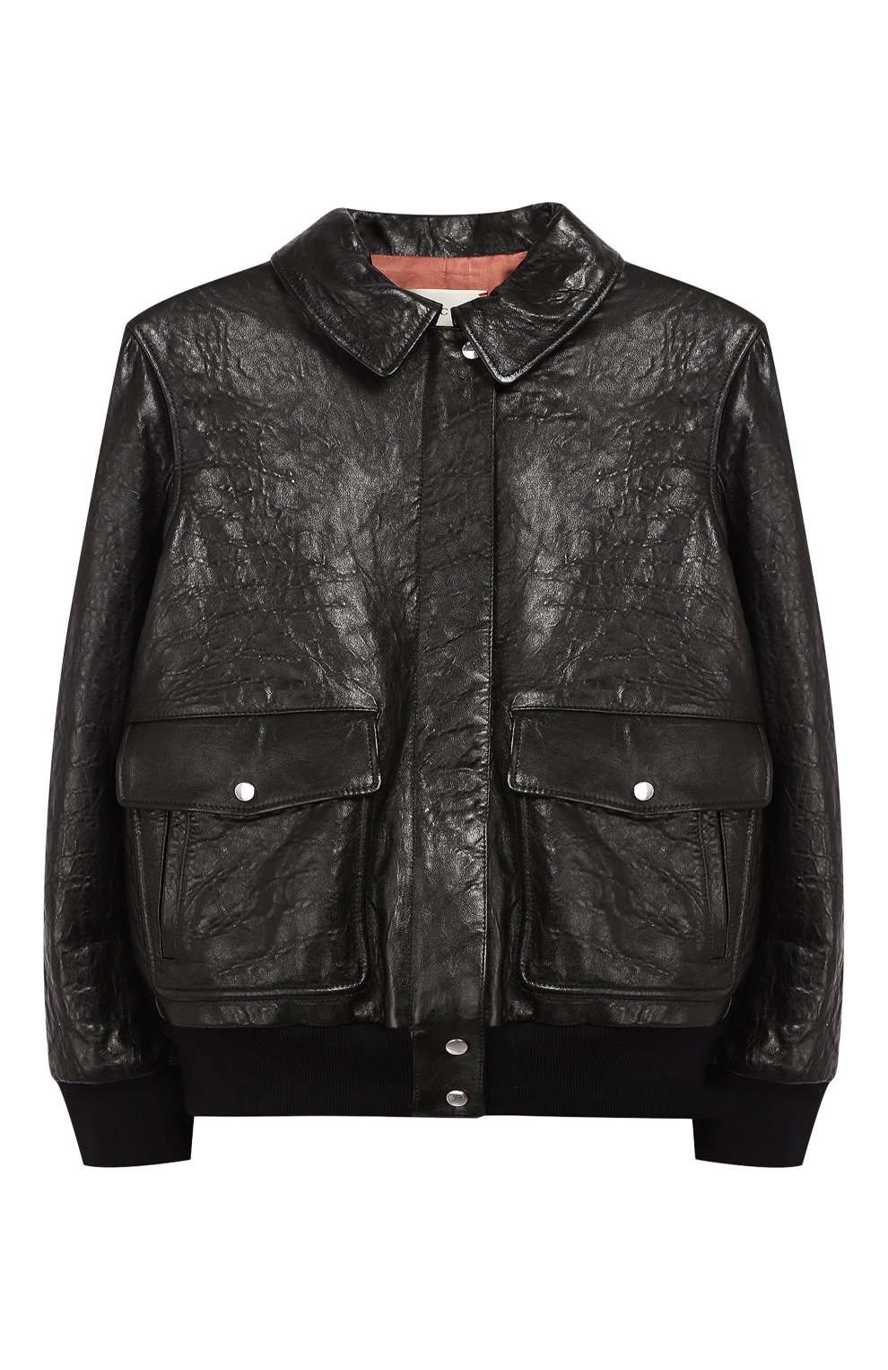 Верхняя одежда Gucci, Кожаная куртка с вышивкой Gucci, Италия, Чёрный, Подкладка-вискоза: 100%; Кожа: 100%;, 6450744  - купить