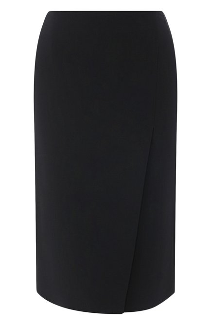 Женская шелковая юбка GIORGIO ARMANI темно-синего цвета по цене 113500 руб., арт. 0SHNN03N/T0010 | Фото 1