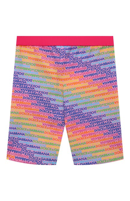 Детские плавки-шорты DOLCE & GABBANA разноцветного цвета, арт. L5J844/FSG8J | Фото 2 (Нос: Не проставлено; Материал сплава: Проставлено; Материал внешний: Синтетический материал)