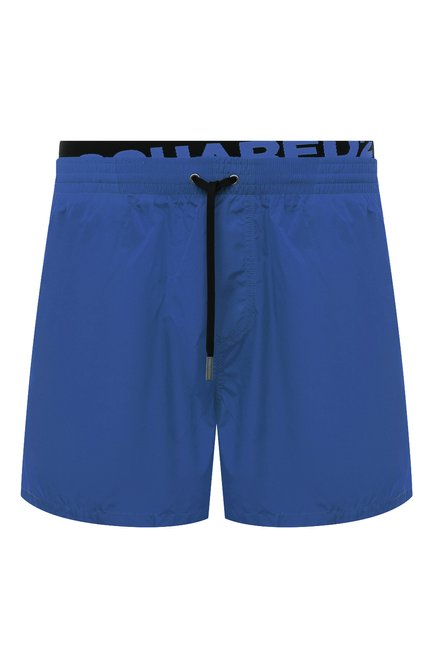Мужские плавки-шорты DSQUARED2 синего цвета, арт. D7B644620 | Фото 1 (Материал внешний: Синтетический материал; Мужское Кросс-КТ: плавки-шорты; Принт: Без принта)
