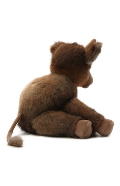 Детского игрушка бычок тедди из меха ондатры CAROLON коричневого цвета, арт. Ц-0335/170920 | Фото 2 (Игрушки: Мягкие игрушки; Материал: Натуральный мех)
