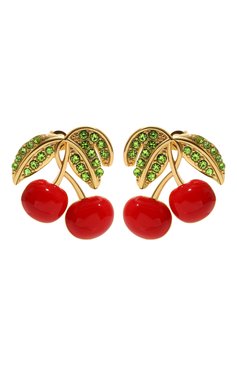 Женские серьги CRYSTAL HAZE разноцветного цвета, арт. P0P THE CHERRY EARRINGS | Фото 1 (Региональные ограничения белый список (Axapta Mercury): Не проставлено; Нос: Не проставлено; Материал: Металл)