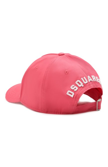 Женская хлопковая бейсболка DSQUARED2 розового цвета, арт. BCW4001 05C00001 | Фото 2 (Материал: Хлопок, Текстиль)
