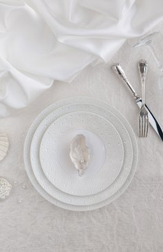 Тарелка обеденная ecume perle BERNARDAUD белого цвета, арт. 1975/20249 | Фото 2 (Интерьер Кросс-КТ: Обеденная посуда; Ограничения доставки: fragile-2)