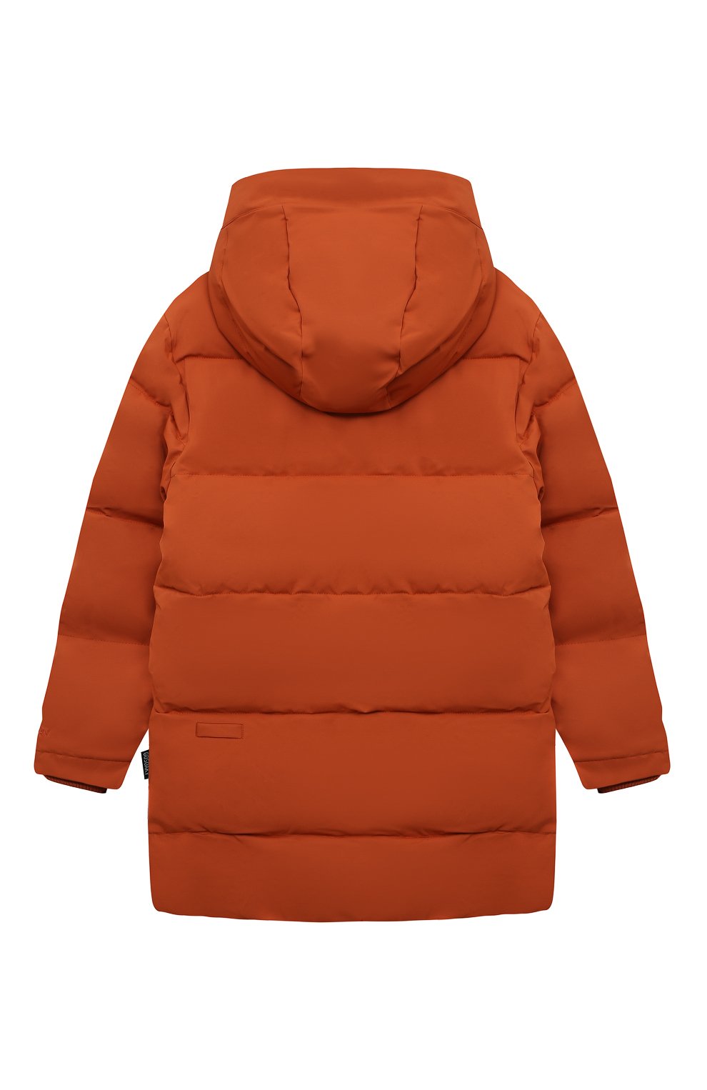 Детское утепленное пальто GOSOAKY оранжевого цвета, арт. 222.9.1.506/DENSE MICR0 TWILL | Фото 2 (Рукава: Длинные; Материал внешний: Синтетический материал; Мальчики Кросс-КТ: Пуховик-верхняя одежда; Материал сплава: Проставлено; Материал подклада: Синтетический материал; Драгоценные камни: Проставлено; Ростовка одежда: 5 лет | 110 см, 7 лет | 122 см, 9 лет | 134 см, 12 лет | 152 см, 3 года | 98 см)