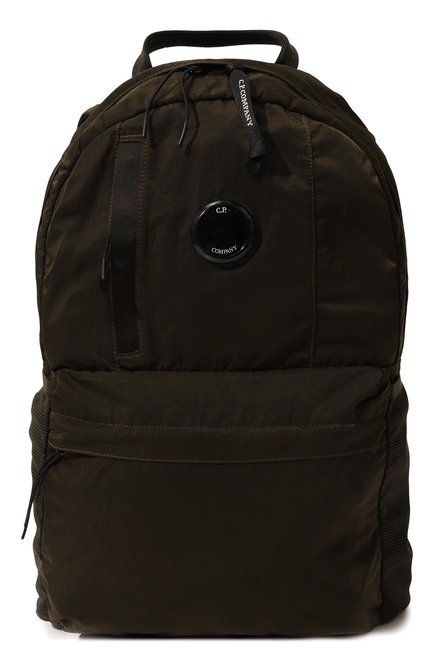 Детская рюкзак C.P. COMPANY хаки цвета, арт. 15CKAC067B-005269G | Фото 1 (Материал: Текстиль; Нос: Не проставлено; Материал сплава: Проставлено)