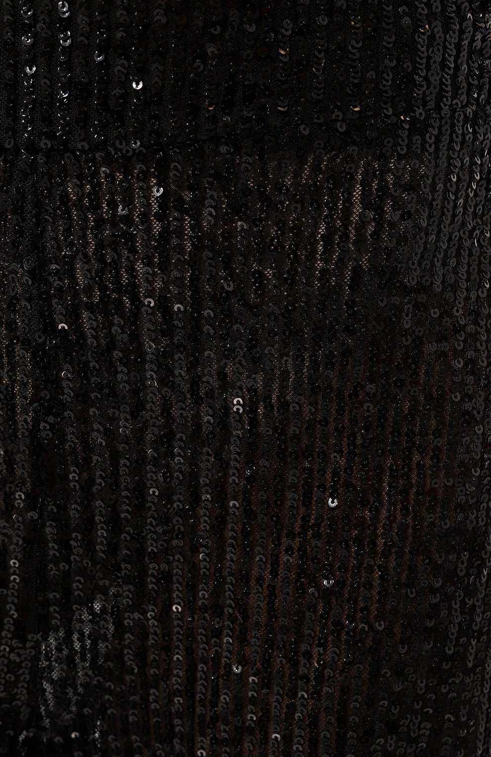 Женские брюки с пайетками IN THE MOOD FOR LOVE черного цвета, арт. PF2300400007 | Фото 5 (Длина (брюки, джинсы): Удлиненные; Силуэт Ж (брюки и джинсы): Широкие; Стили: Гламурный; Женское Кросс-КТ: Брюки-одежда; Материал внешний: Синтетический материал; Материал сплава: Проставлено; Драгоценные камни: Проставлено)