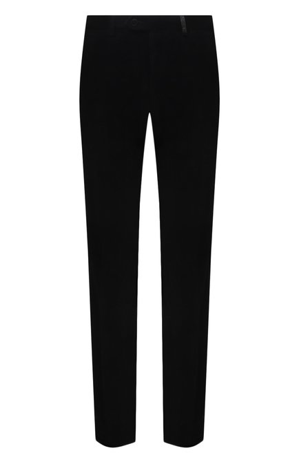 Мужские хлопковые брюки BRIONI черного цвета по цене 89950 руб., арт. RPN20L/09042/GSTAAD | Фото 1