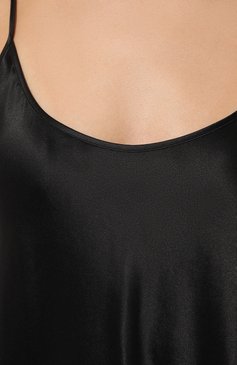 Женская шелковая сорочка LA PERLA черного цвета, арт. 0020291 | Фото 5 (Материал внешний: Шелк; Материал внутренний: Не назначено; Материал сплава: Проставлено; Нос: Не проставлено)