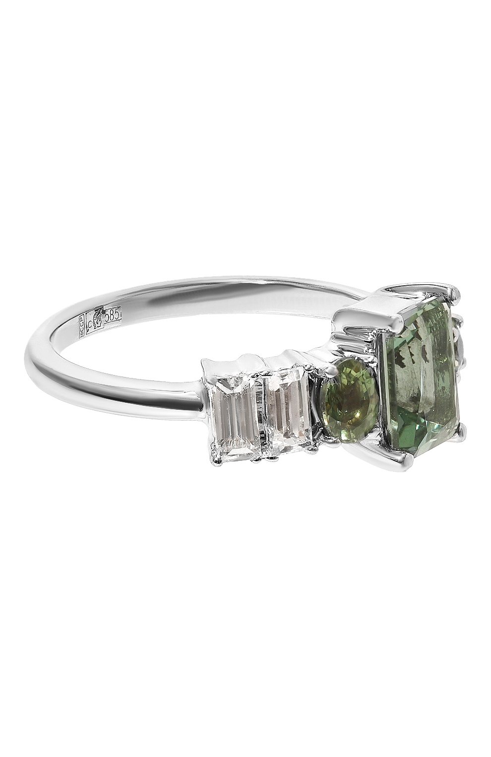 Женское кольцо JEWLIA зеленого цвета, арт. JR-127 | Фото 1