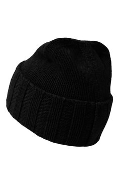 Женская кашемировая шапка EMPORIO ARMANI черного цвета, арт. 637547/0A461 | Фото 3 (Материал: Текстиль, Кашемир, Шерсть)
