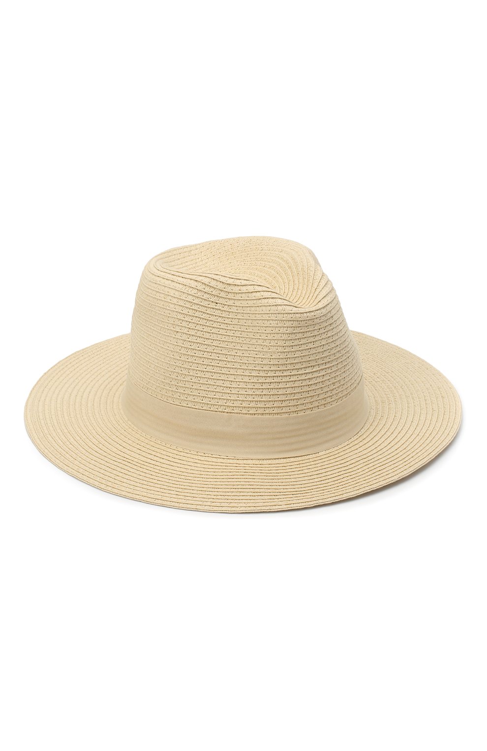 Женская шляпа fedora MELISSA ODABASH кремвого цвета, арт. FED0RA | Фото 1 (Материал: Растительное волокно)