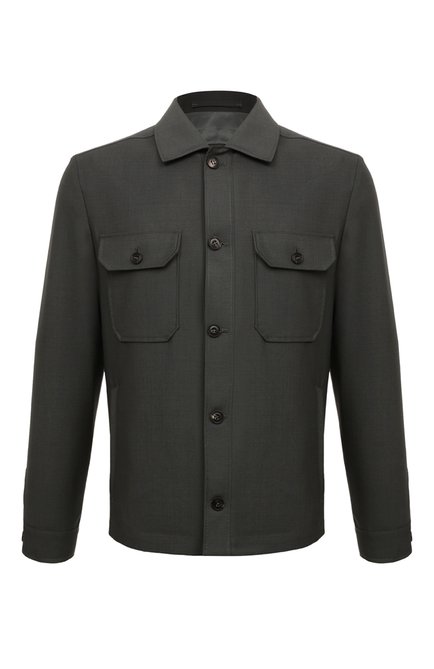 Мужская шерстяная куртка CORNELIANI темно-зеленого цвета по цене 112500 руб., арт. 93LI22-9318187 | Фото 1