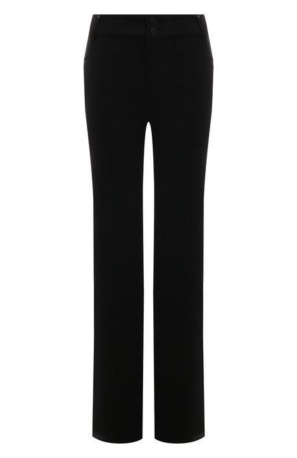 Женские брюки PAIGE черного цвета, арт. 8153594-1086 | Фото 1 (Драгоценные камни: Проставлено; Материал внешний: Вискоза; Длина (брюки, джинсы): Удлиненные; Материал сплава: Проставлено)