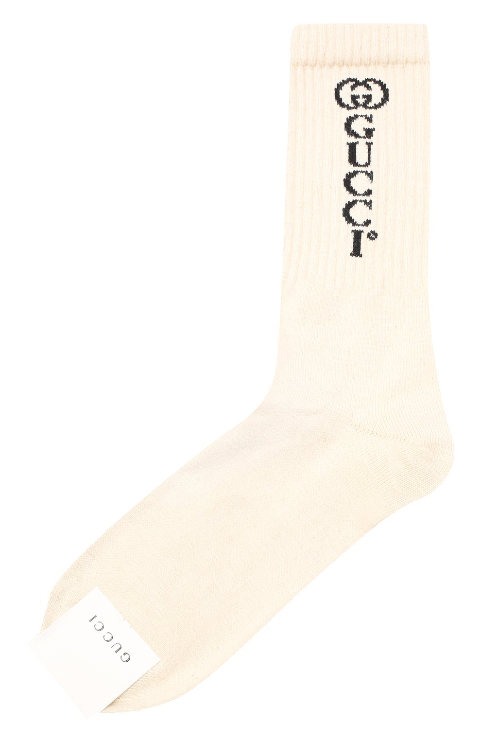 Мужские хлопковые носки GUCCI кремвого цвета, арт. 626289/4G157 | Фото 1 (Кросс-КТ: бельё; Региональные ограничения белый список (Axapta Mercury): RU; Материал внешний: Хлопок)