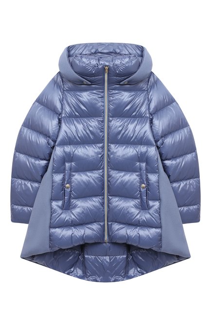 Детская пуховая куртка HERNO голубого цвета, арт. PI0103G/39601/10A-14A | Фото 1 (Материал подклада: Синтетический материал; Рукава: Длинные; Материал внешний: Синтетический материал; Девочки Кросс-КТ: Пуховик-верхняя одежда; Материал утеплителя: Пух и перо; Кросс-КТ: Сезон: зима; Девочки-школьная форма: Верхняя одежда; Региональные ограничения белый список (Axapta Mercury): RU; Ростовка одежда: 10 - 11 лет | 140 - 146см, 12 лет | 152 см, 13 - 15 лет | 158 см)
