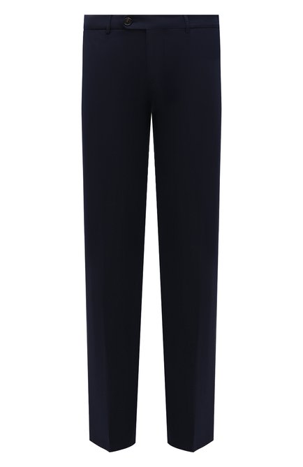  Мужские хлопковые брюки BRUNELLO CUCINELLI темно-синего цвета, арт. M289LB1770 | Фото 1 (Материал внешний: Хлопок; Длина (брюки, джинсы): Стандартные; Стили: Кэжуэл; Случай: Повседневный)