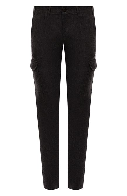 Мужские шерстяные брюки-карго CANALI темно-серого цвета по цене 54900 руб., арт. V1660/AR03472 | Фото 1