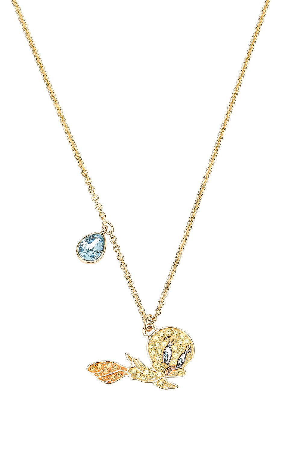 Женская подвеска looney tunes tweety SWAROVSKI золотого цвета, арт. 5494374 | Фото 2 (Статус проверки: Требуются правки, Проверена категория; Материал: Металл)