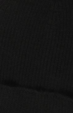 Мужская кашемировая шапка RICK OWENS черного цвета, арт. RU02C7495/RIBWS | Фото 3 (Материал: Текстиль, Кашемир, Шерсть; Кросс-КТ: Трикотаж; Материал сплава: Проставлено; Нос: Не проставлено)